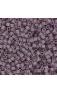 Miyuki square - cubes 1.8mm Beads - Matted transparent smoky amethyst ab SB18-142FR